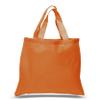 (36 Pack) 3 Dozen 100% Cotton Reusable Blank Tote Bags Tob293 (Orange) view 1