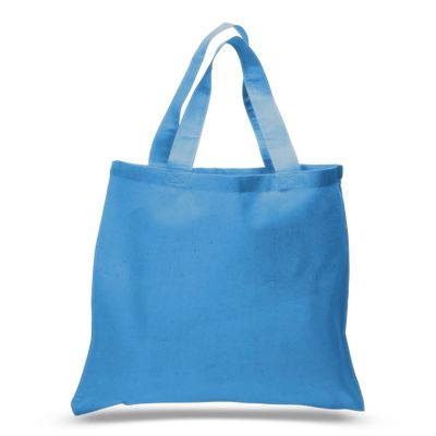 (36 Pack) 3 Dozen 100% Cotton Reusable Blank Tote Bags Tob293 (Sapphire)