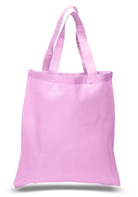 (36 Pack) 3 Dozen 100% Cotton Reusable Blank Tote Bags Tob293 (Light Pink)