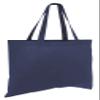 (12 Pack) 1 Dozen Cheap Budget Promotional Large Tote Bags (Navy) view 1