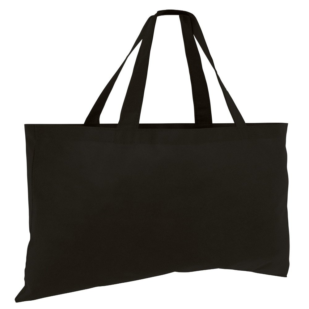 (12 Pack) 1 Dozen Cheap Budget Promotional Large Tote Bags (Khaki)