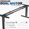 VIVO Black Dual Motor Electric Standing Desk Frame, DESK-V103E view 4