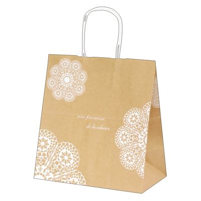 (Sasagawa) Takajirushi 50-6612 Gift Bag, Handbag, Lace, Medium, 10 Pieces