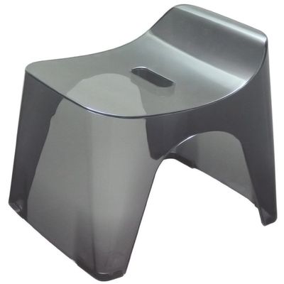 Cincatec 427604 Hubus Bath Chair, H30, Seat Height 11.8 inches (30 cm), Clear Black