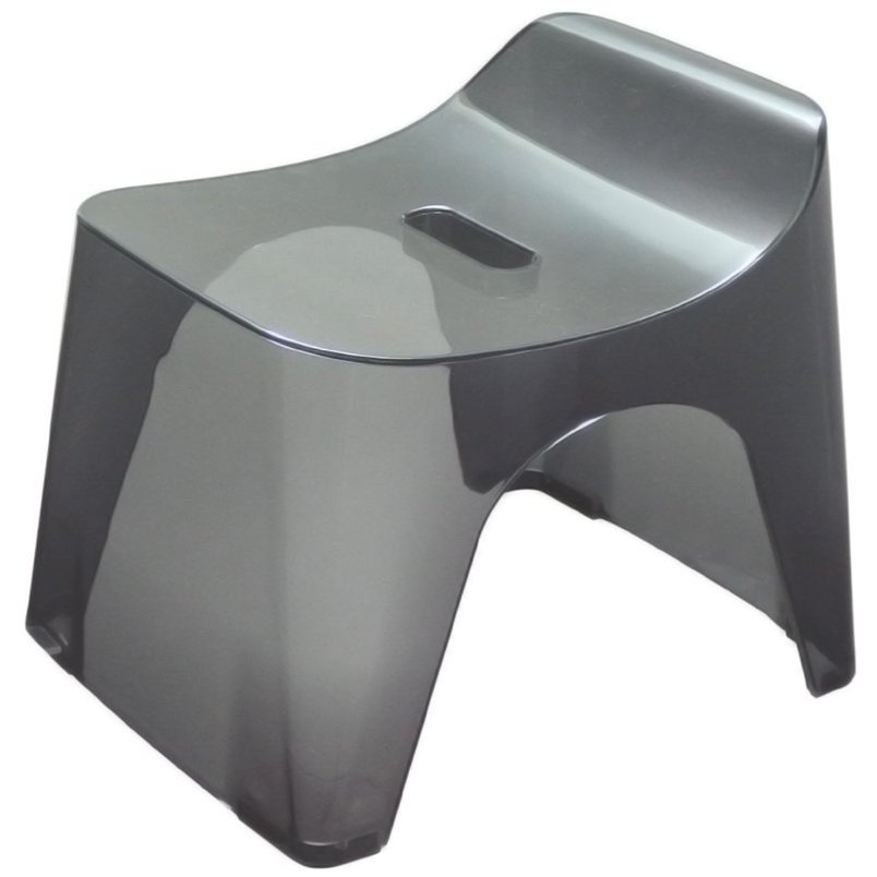  Cincatec 427604 Hubus Bath Chair, H30, Seat Height 11.8 inches (30 cm), Clear Black