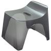  Cincatec 427604 Hubus Bath Chair, H30, Seat Height 11.8 inches (30 cm), Clear Black view 1