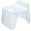 Shinkatec 427611 Hubus Bath Chair, H25, Seat Height: 9.8 inches (25 cm), Clear view 1
