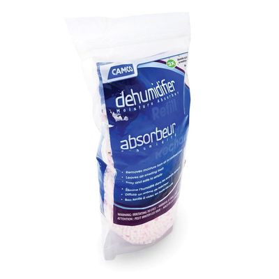 Camco 44284 Moisture Absorber Refill - Resealable Bag, Absorbs Up to 3X Its Weight in Water, Reduces Moisture and Humidity in Offices, Closets, Bathrooms, Kitchens, Boats, RVs and More - 42 oz