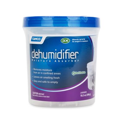 Camco Dehumidifier Moisture Absorber - Absorbs Up to 3x Its Weight in Water, Reduces Moisture and Humidity in Offices, Closets, Bathrooms, Kitchens, Boats, RVs and More Refillable (44280)