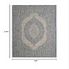 SAFAVIEH Washable Rug Outdoor Courtyard Collection - 8' x 11', Light Grey & Blue, Non-Shedding & Easy Cleaning, Ideal for Patio, Backyard, Mudroom (CY8751-36812) view 2