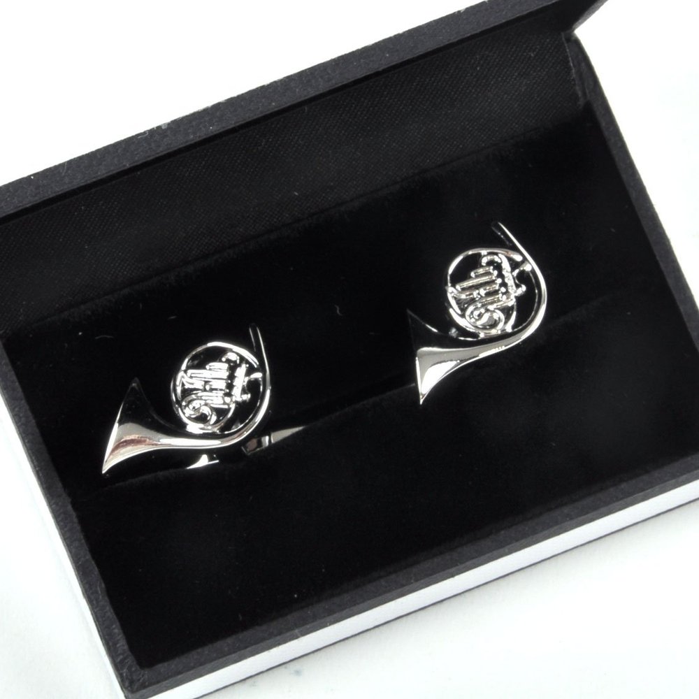 Cufflinks - French Horns for Composer / Musician / Orchestra