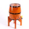 Aimee_JL Wooden Beers Barrels with Stainless Steel Wine Barrels for Storage Wine/Beer/Whiskey (3L, Red) view 1