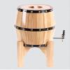 Aimee_JL Wooden Beers Barrels with Stainless Steel Wine Barrels for Storage Wine/Beer/Whiskey (3L, Red) view 3