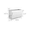 Design House Brookings Shaker Fully Assembled Sink Base Kitchen Cabinet SB48, 48 W x 24 D x 34.5 H, Painted White, Solid Wood, Design House, 613315 view 3