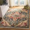 SAFAVIEH Kashan Collection Area Rug - 5'1" x 7'5", Blue & Beige, Traditional Oriental Design, Non-Shedding & Easy Care, Ideal for High Traffic Areas in Living Room, Bedroom (KSN304B) view 2