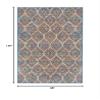 SAFAVIEH Area Rug 8x10 - Madison Collection - Large - Blue & Orange, Boho Chic Ogee Trellis Design, Non-Shedding & Easy Cleaning, Ideal for Living Room, Bedroom, Office, Dining Space (MAD140A) view 2