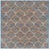 SAFAVIEH Area Rug 8x10 - Madison Collection - Large - Blue & Orange, Boho Chic Ogee Trellis Design, Non-Shedding & Easy Cleaning, Ideal for Living Room, Bedroom, Office, Dining Space (MAD140A) view 3