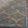 SAFAVIEH Area Rug 8x10 - Madison Collection - Large - Blue & Orange, Boho Chic Ogee Trellis Design, Non-Shedding & Easy Cleaning, Ideal for Living Room, Bedroom, Office, Dining Space (MAD140A) view 4