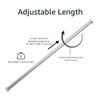 Amazon Basics No Drill Spring Tension Curtain Rod, Adjustable Extra Long 78-108" Width, Nickel, Classic Finial view 3