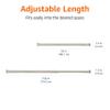 Amazon Basics No Drill Spring Tension Curtain Rod, Adjustable Extra Long 78-108" Width, Nickel, Classic Finial view 4