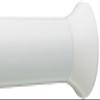 Amazon Basics No Drill Spring Tension Curtain Rod, Adjustable 24-36" Width, White, Classic Finial view 1