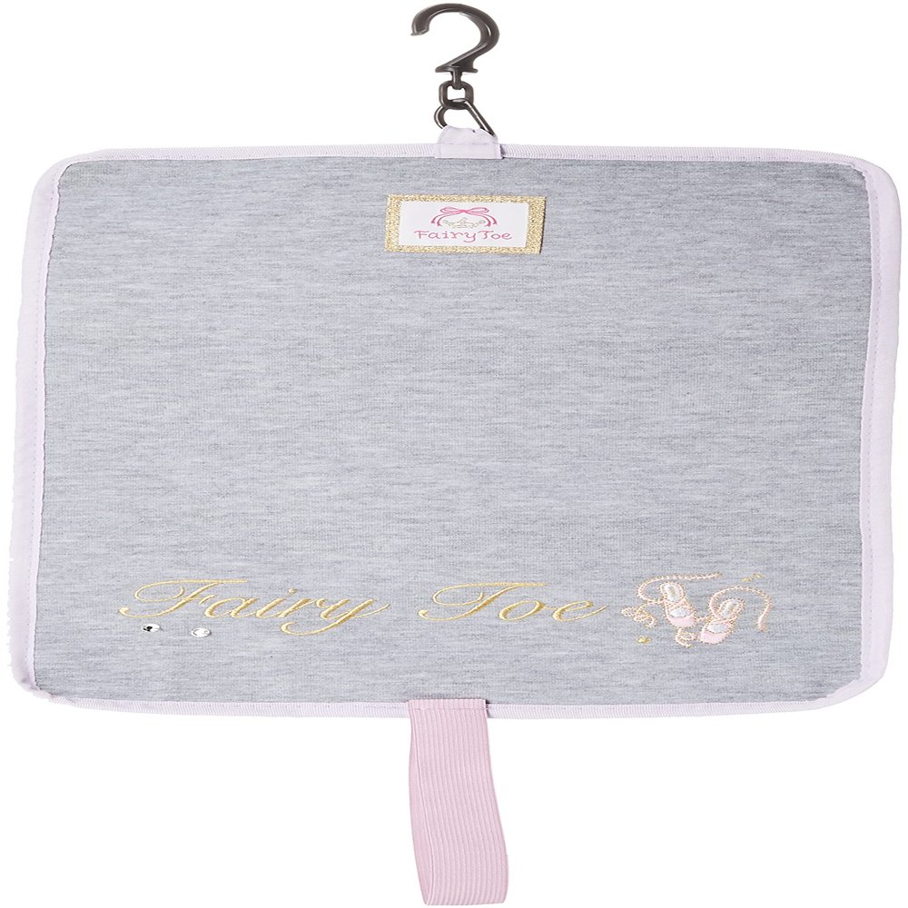 Nickknac 02819-01 Sweatshirt Toe Shoe Case, Holds 3 Pairs, Deodorizing, Gray, W 11.0 x H 15.4 inches (28 x 39 cm), FairyToe Ballet Supplies