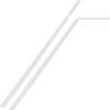 Shibase Industries 538 Straws for Juice, Long, Flex, Diameter 0.2 x 11.8 inches (6 mm) x 11.8 inches (30 cm), No Packaging, Pack of 500, Clear, Made in Japan view 1
