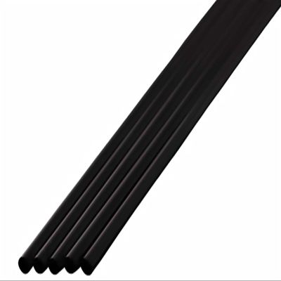 Shibase Industries 319 Diamond Straws, Straight, 5.9 inches (15 cm), Pack of 1000, Black