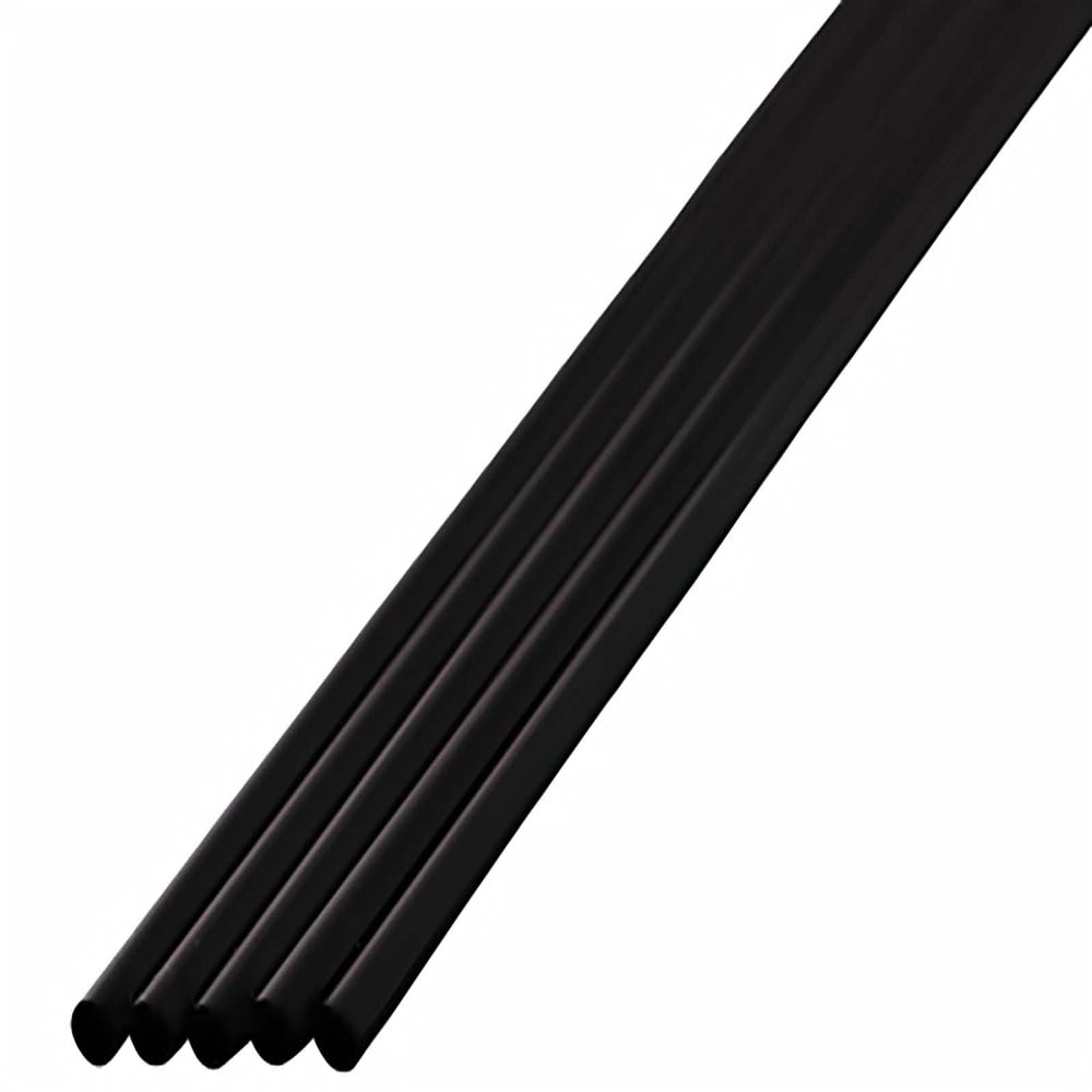 Shibase Industries 319 Diamond Straws, Straight, 5.9 inches (15 cm), Pack of 1000, Black