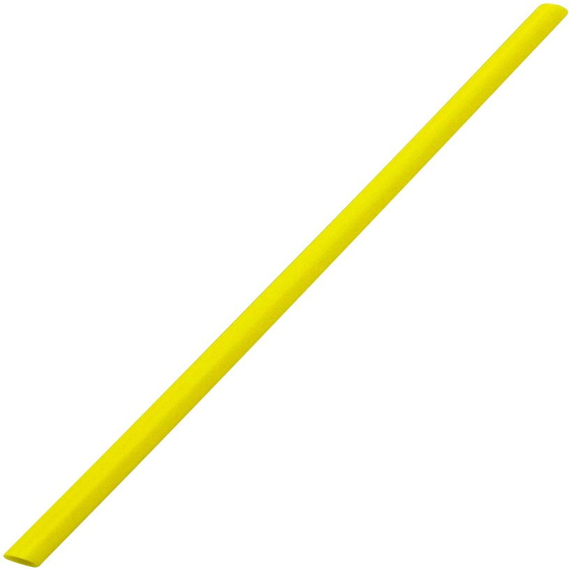 Shibase Industries 501 Straws for Juice, Straight Diameter 0.2 x 8.3 inches (6 x 21 cm), No Packaging, 500 Pieces, Yellow, Made in Japan
