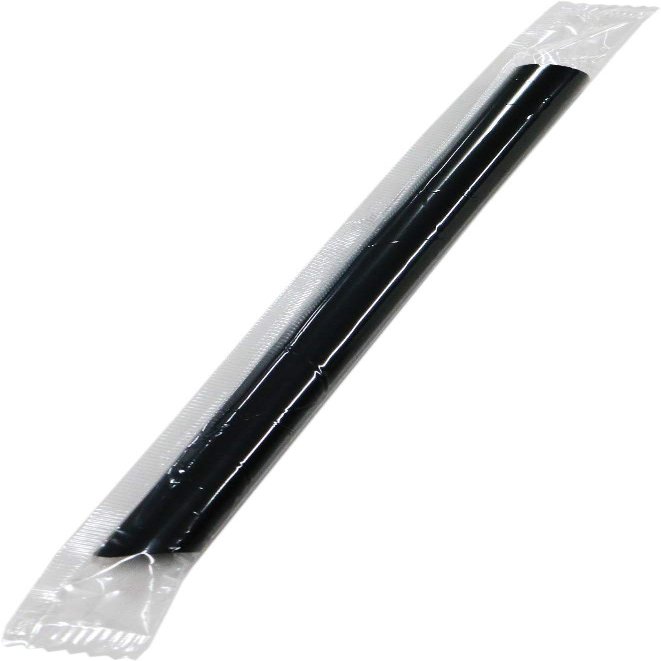 Shibase Industries 642 Diamond Straws, Straight, Single Tip, Angled, 7.1 inches (18 cm), Pack of 170, Black