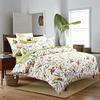 Brandream American Country Botanical Flower Birds Print Bedding 800tc Cotton Sateen Romantic Floral Duvet Cover 3pc Set Colorful Pattern view 2