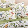 Brandream American Country Botanical Flower Birds Print Bedding 800tc Cotton Sateen Romantic Floral Duvet Cover 3pc Set Colorful Pattern view 3