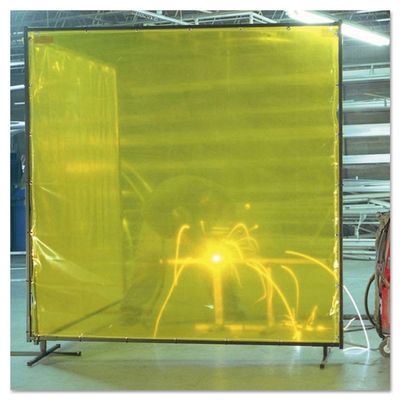 BEST WELDS 902-CURTAIN-6X10-YEL - Welding Curtain, 6ft x 10ft, PVC, Yellow, 14 mil
