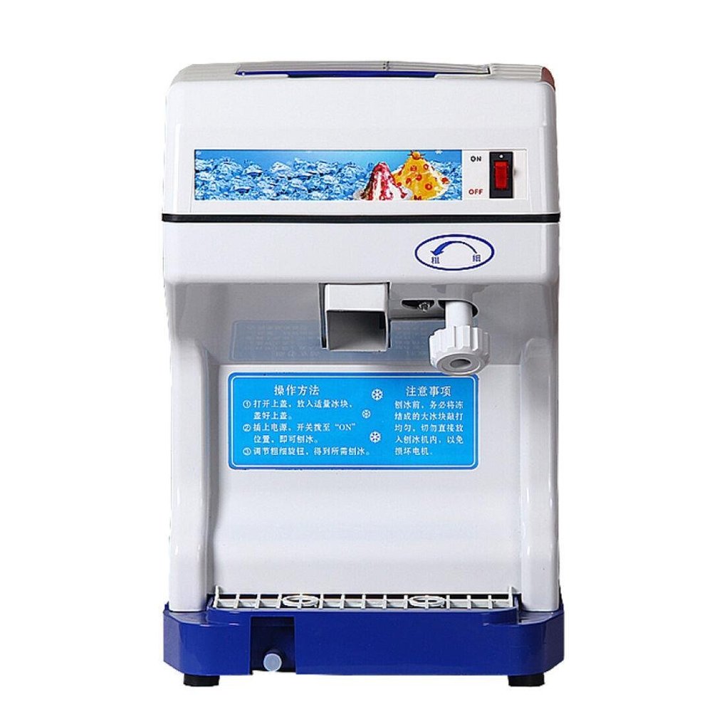 NEWTRY Electric Commercial Cube Ice Crusher Shaver Machine Electric Ice Machine Automatic Snowflake-like Ice Machine Broken Ice Machine Electric Smoothing Machine HK168