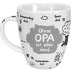 Sheepworld 45136 Printed Mug Ohne Opa ist Alles Doof Porcelain Cake Stand, Multi-Color, 9.5 x 9.5 x 11 cm view 1