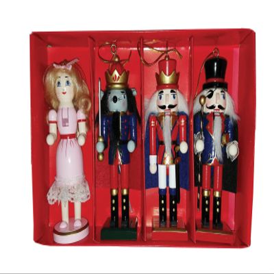 Santa's Workshop 70031 Nutcracker Suite, Set of 4, 6", Multicolored