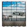 Ambesonne Modern Shower Curtain, China Shangai Airport with Big Jet Plane Traveller Photograph Art Print, Cloth Fabric Bathroom Decor Set with Hooks, 69" W x 70" L, Sky Blue and White view 2