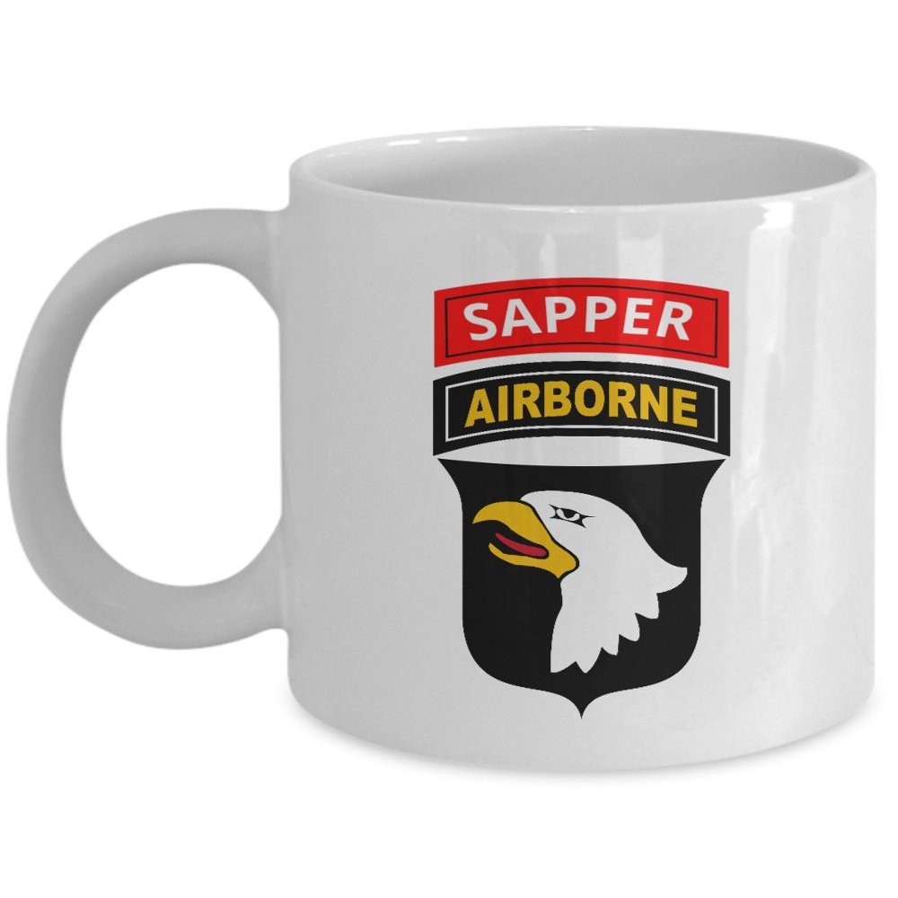 101st Airborne Coffee Mug - Sapper Black or White