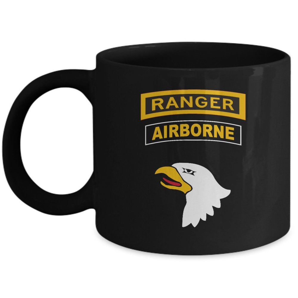101st Airborne Coffee Mug - Army Ranger Black or White