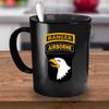 101st Airborne Coffee Mug - Army Ranger Black or White view 4