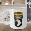 101st Airborne Coffee Mug - Army Ranger Black or White view 3