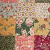 3 Piece Brown Floral King Size Patchwork Quilt, Oversized Antique Damask Brown Beige Orange White Victorian Flowers, Modern Burgundy Spring Soft Gray, Reversible, Cotton Synthetic Fiber view 3