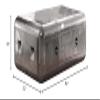 Acme Brancaster Square Coffee Table in Aluminum view 3