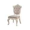 Acme Chantelle Dining Side Chair in Rose Gold and Pearl White Set of 2 view 4