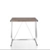 Acme Finis Writing Desk with USB Dock in Weathered Oak and Chrome view 3
