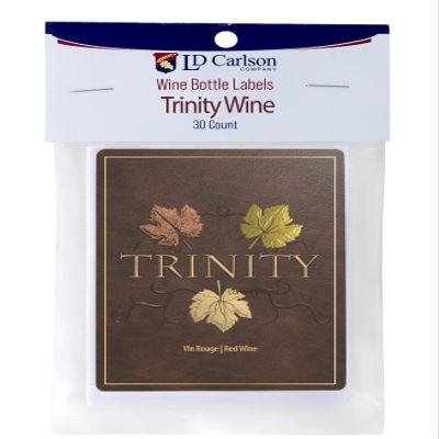 Trinity Self Adhesive Wine Labels 30 Count