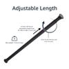 Amazon Basics No Drilling Spring Tension Curtain Rod, Adjustable 78-108" Width, Classic Finial, Black view 3