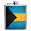 Bahamas Flag Stainless Steel Hip Flask 6oz Gift view 1