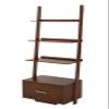 Convenience Concepts American Heritage Ladder Bookcase with File Drawer, Espresso view 1